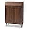 Baxton Studio Cormier Walnut finished 2-Door Wood Entryway Shoe Storage Cabinet 153-9159 - alternate 1
